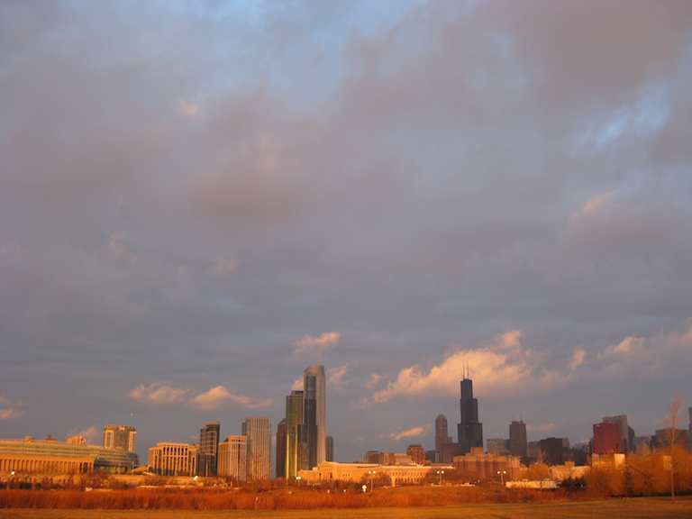 Chicago Skyline at Sunrise gifts Photograph of Chicago skyline at sunrise